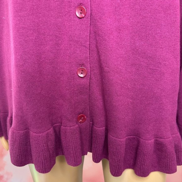 Joan’s Rivers Womens Set Sweater-Vest Large Stretch Burgundy Cotton Fabric - Picture 8 of 14